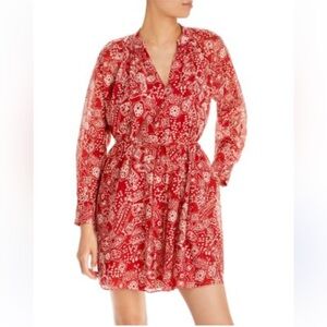 Rebecca Taylor Labyrinth Shirt Dress Sz M Boho Resort Coastal Festival MSRP $325